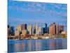 Boston Skyline and Harbor, Massachusetts-null-Mounted Photographic Print