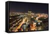 Boston Skyline at Night, Massachusetts, USA-jiawangkun-Framed Stretched Canvas