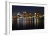 Boston Skyline at Night, Massachusetts, USA-jiawangkun-Framed Photographic Print