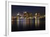 Boston Skyline at Night, Massachusetts, USA-jiawangkun-Framed Photographic Print