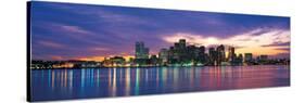 Boston Skyline at Sunrise-null-Stretched Canvas