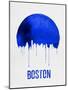 Boston Skyline Blue-null-Mounted Art Print