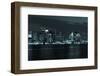 Boston Skyline by Night from East Boston, Massachusetts-Samuel Borges-Framed Photographic Print