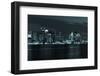 Boston Skyline by Night from East Boston, Massachusetts-Samuel Borges-Framed Photographic Print