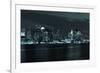 Boston Skyline by Night from East Boston, Massachusetts-Samuel Borges-Framed Photographic Print