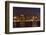 Boston Skyline by Night from East Boston, Massachusetts-Samuel Borges-Framed Photographic Print