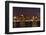 Boston Skyline by Night from East Boston, Massachusetts-Samuel Borges-Framed Photographic Print