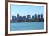 Boston Skyline from East Boston, Massachusetts-Samuel Borges-Framed Photographic Print