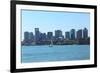 Boston Skyline from East Boston, Massachusetts-Samuel Borges-Framed Photographic Print