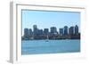 Boston Skyline from East Boston, Massachusetts-Samuel Borges-Framed Photographic Print