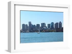 Boston Skyline from East Boston, Massachusetts-Samuel Borges-Framed Photographic Print