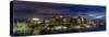 Boston Skyline Panorama at Night-Jeff Kreulen-Stretched Canvas