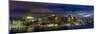 Boston Skyline Panorama at Night-Jeff Kreulen-Mounted Photographic Print