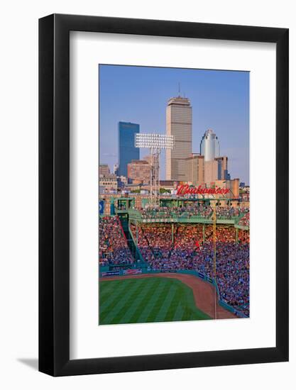 Boston Skyline with view of Historic Fenway Park, Boston Red Sox, Boston, Ma., USA, May 20, 2010...-null-Framed Photographic Print