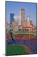 Boston Skyline with view of Historic Fenway Park, Boston Red Sox, Boston, Ma., USA, May 20, 2010...-null-Mounted Photographic Print