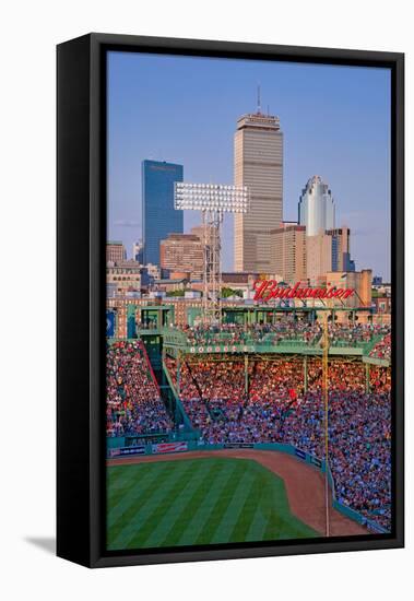 Boston Skyline with view of Historic Fenway Park, Boston Red Sox, Boston, Ma., USA, May 20, 2010...-null-Framed Stretched Canvas