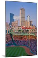 Boston Skyline with view of Historic Fenway Park, Boston Red Sox, Boston, Ma., USA, May 20, 2010...-null-Mounted Photographic Print