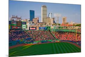 Boston Skyline with view of Historic Fenway Park, Boston Red Sox, Boston, Ma., USA, May 20, 2010...-null-Mounted Premium Photographic Print