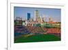 Boston Skyline with view of Historic Fenway Park, Boston Red Sox, Boston, Ma., USA, May 20, 2010...-null-Framed Photographic Print