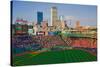 Boston Skyline with view of Historic Fenway Park, Boston Red Sox, Boston, Ma., USA, May 20, 2010...-null-Stretched Canvas