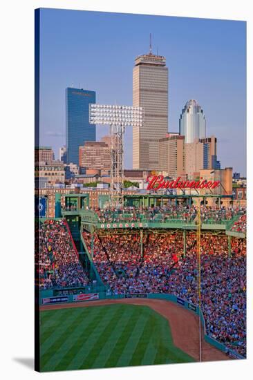 Boston Skyline with view of Historic Fenway Park, Boston Red Sox, Boston, Ma., USA, May 20, 2010...-null-Stretched Canvas