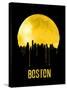 Boston Skyline Yellow-null-Stretched Canvas