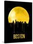 Boston Skyline Yellow-null-Stretched Canvas