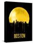 Boston Skyline Yellow-null-Stretched Canvas