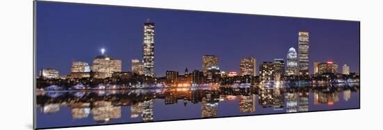 Boston Skyline-null-Mounted Poster