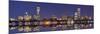 Boston Skyline-null-Mounted Poster