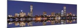 Boston Skyline-null-Mounted Poster