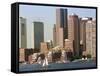 Boston Skyline-Michael Dwyer-Framed Stretched Canvas