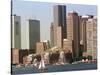 Boston Skyline-Michael Dwyer-Stretched Canvas