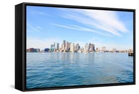 Boston Skyline-jiawangkun-Framed Stretched Canvas