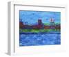 Boston Skyline-Rock Demarco-Framed Giclee Print