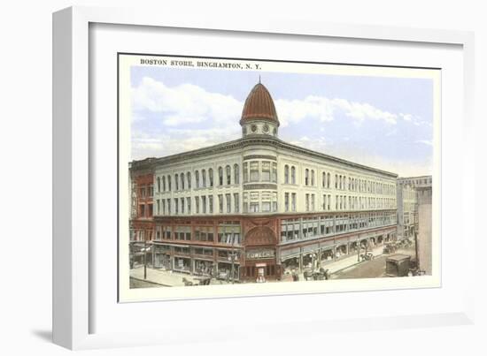 Boston Store, Binghamton, New York-null-Framed Art Print