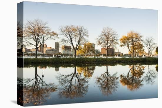 Boston, Storrow Lagoon.-Brians Photos-Stretched Canvas