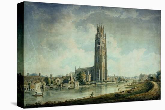 Boston Stump: View from the South-West-John Buckler-Stretched Canvas