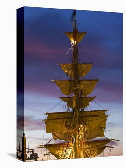 Boston Tall Ships Festival, Dutch Barque Europa, Boston, Massachusetts, USA-Walter Bibikow-Stretched Canvas