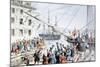 Boston Tea Party, 1773-Currier & Ives-Mounted Giclee Print