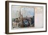 Boston Tea Party, 1773-Daniel Chodowiecki-Framed Giclee Print