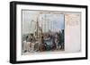 Boston Tea Party, 1773-Daniel Chodowiecki-Framed Giclee Print