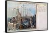 Boston Tea Party, 1773-Daniel Chodowiecki-Framed Stretched Canvas