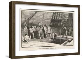 Boston Tea Party 1773-null-Framed Art Print