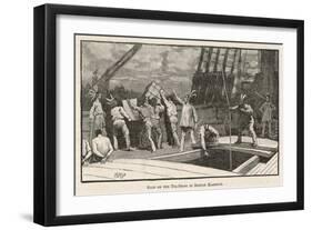 Boston Tea Party 1773-null-Framed Art Print
