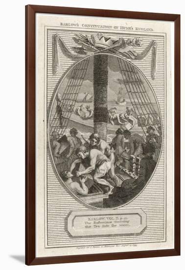 Boston Tea Party 1773-null-Framed Art Print