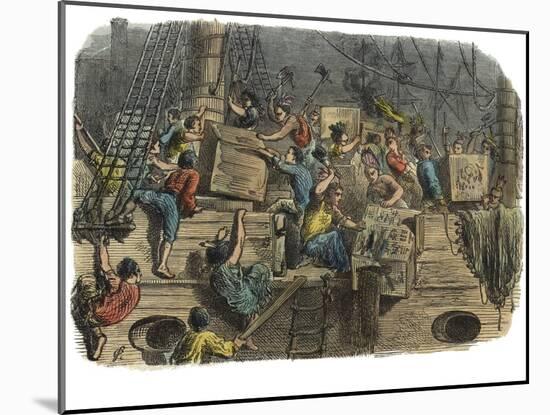 Boston Tea Party, C.1860S-null-Mounted Giclee Print