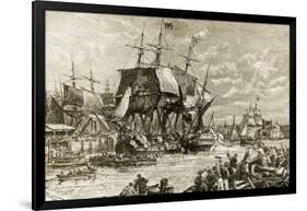 Boston Tea Party, December 16, 1773-null-Framed Giclee Print