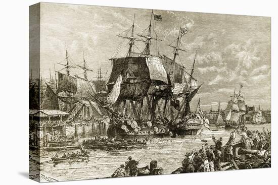 Boston Tea Party, December 16, 1773-null-Stretched Canvas
