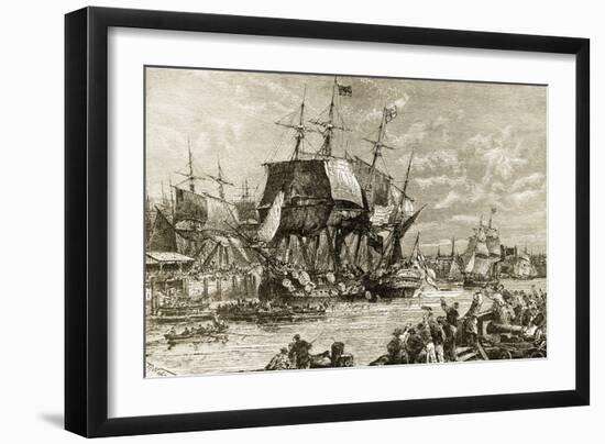 Boston Tea Party, December 16, 1773-null-Framed Giclee Print